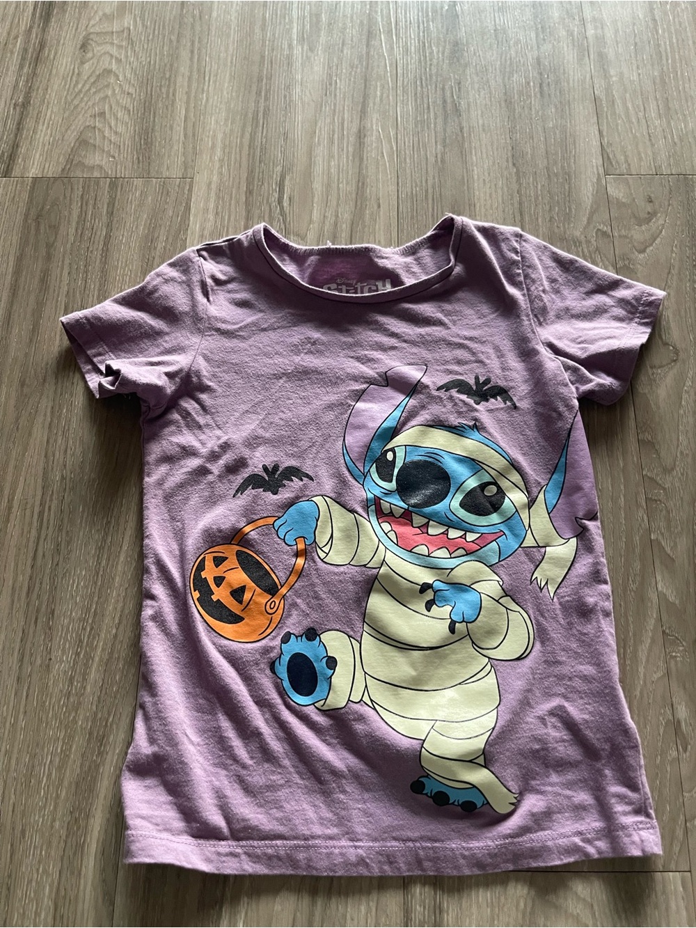 Disney Purple Lilo & Stitch Halloween Mummy Tee